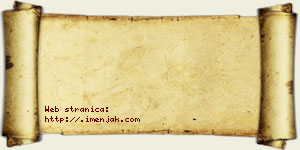 Josip Aksentijević vizit kartica